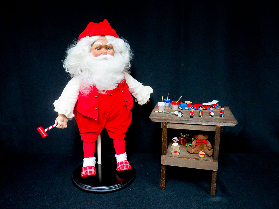 Danbury Mint Santa at Workbench