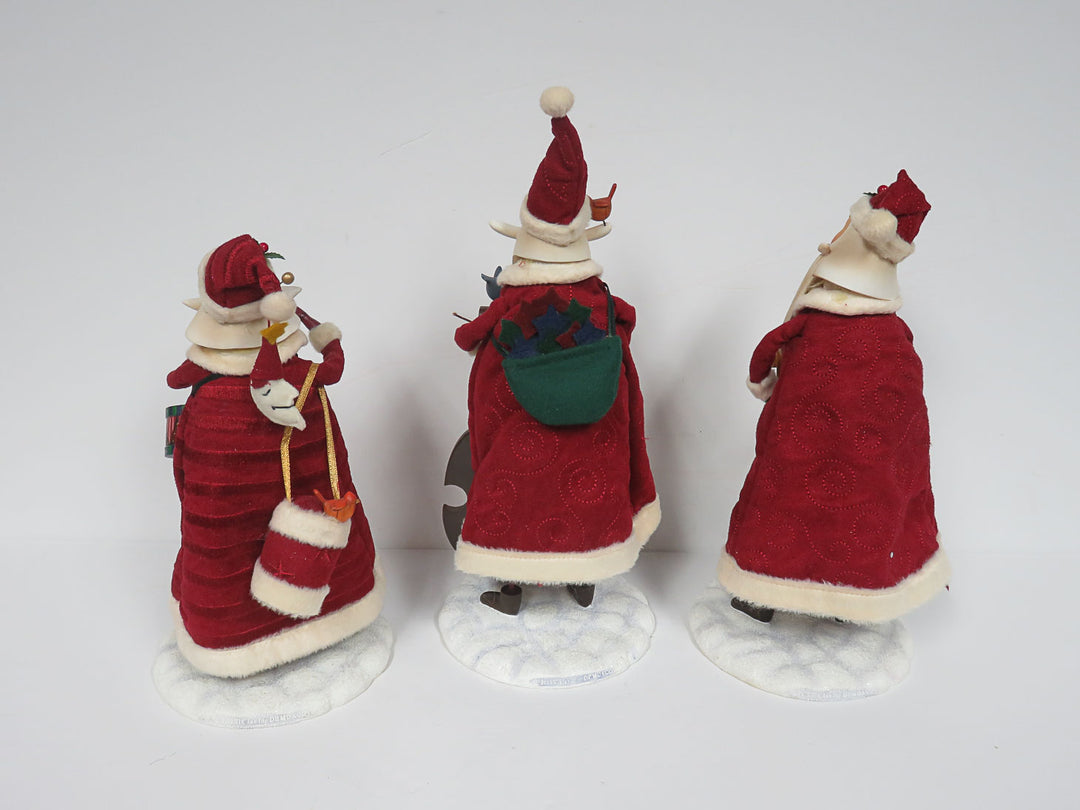Trio of Musical Santas