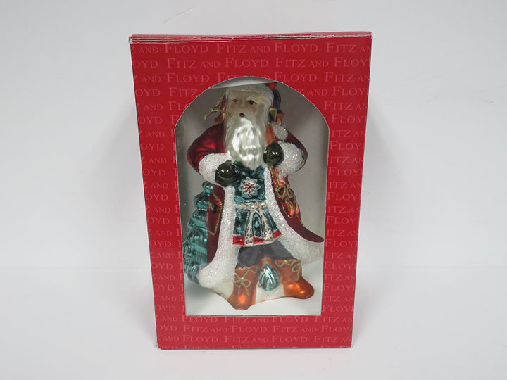 Fitz & Floyd Santa Ornament