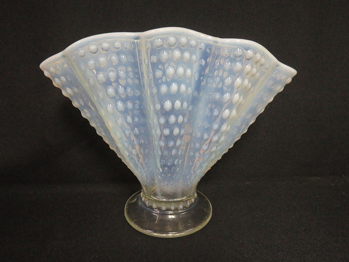 Fenton Opalescent Fan Vase