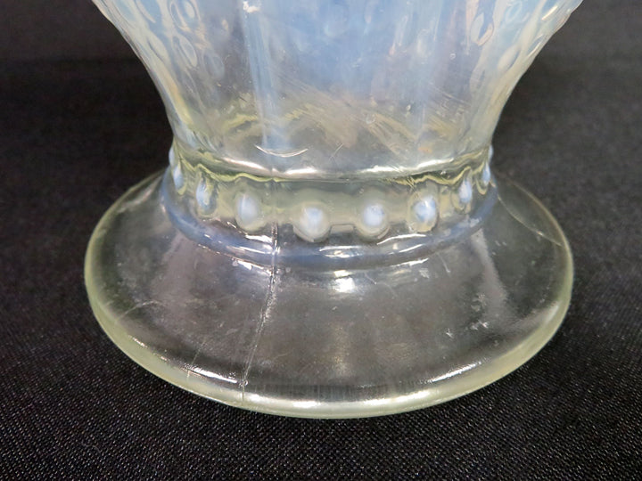 Fenton Opalescent Fan Vase