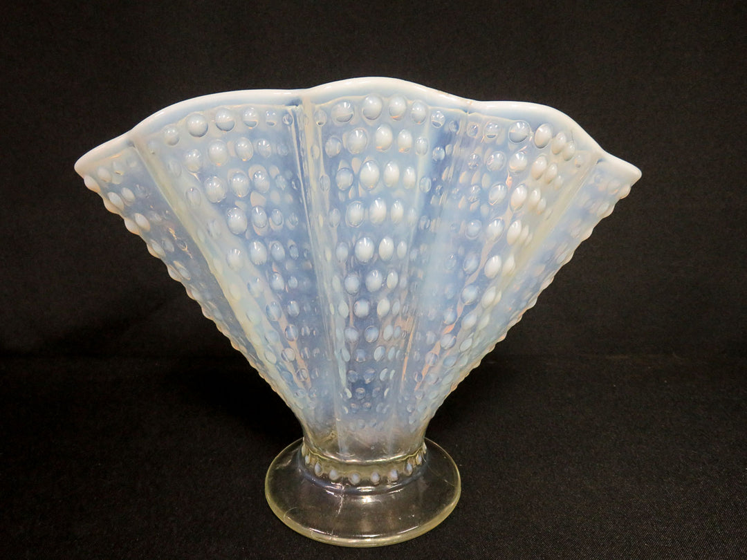 Fenton Opalescent Fan Vase