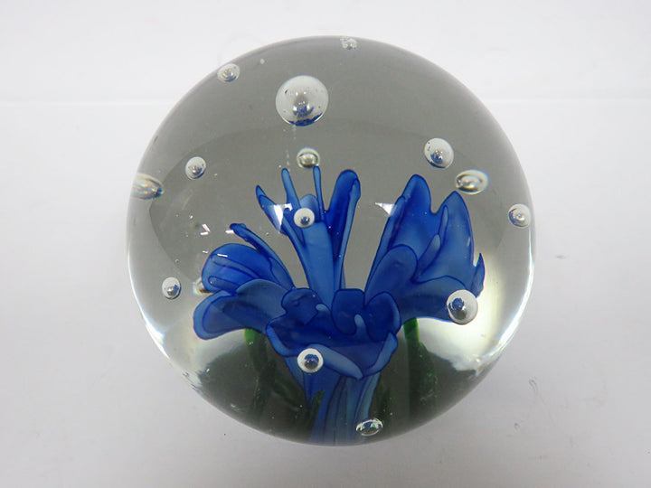 Blue Flower Paperweight