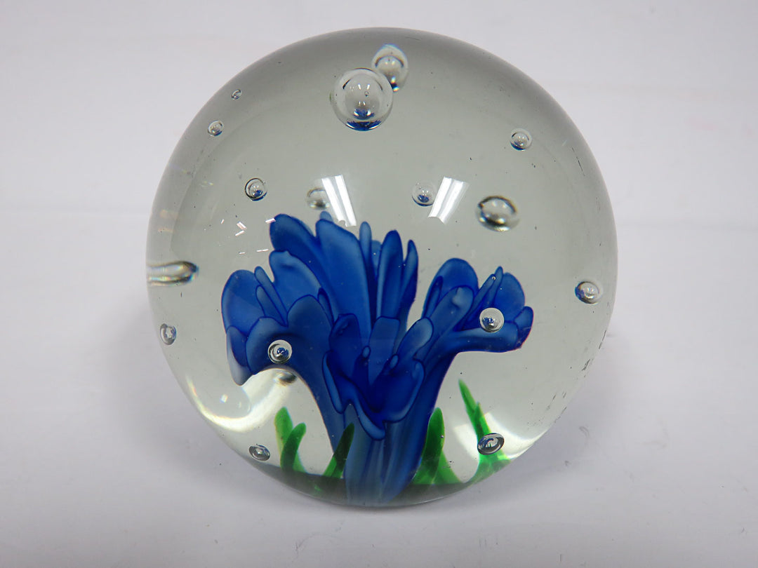 Blue Flower Paperweight