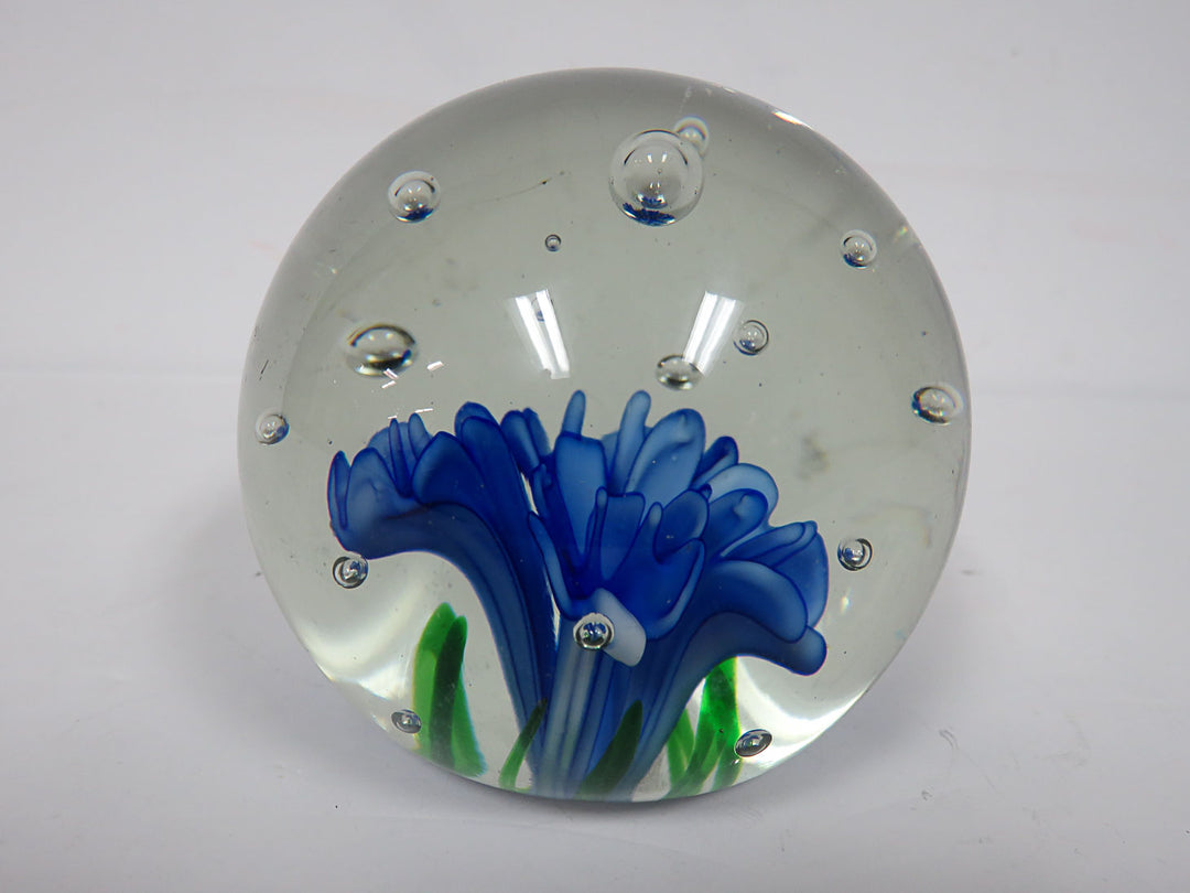 Blue Flower Paperweight