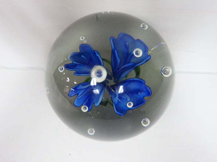 Blue Flower Paperweight