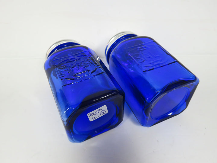Blue Glass Salt & Pepper Set