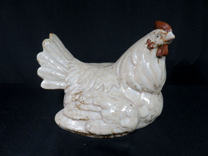 Ceramic Hen Figurine
