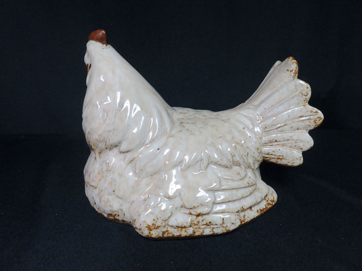 Ceramic Hen Figurine