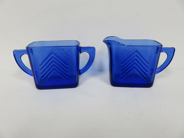Colbalt Blue Cream & Sugar