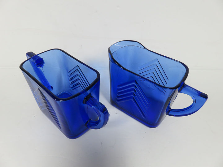 Colbalt Blue Cream & Sugar