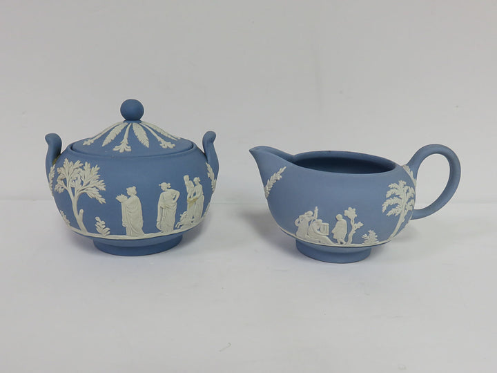 Wedgwood Jasperware Cream & Sugar
