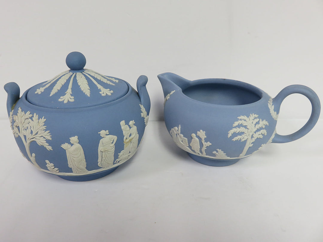Wedgwood Jasperware Cream & Sugar