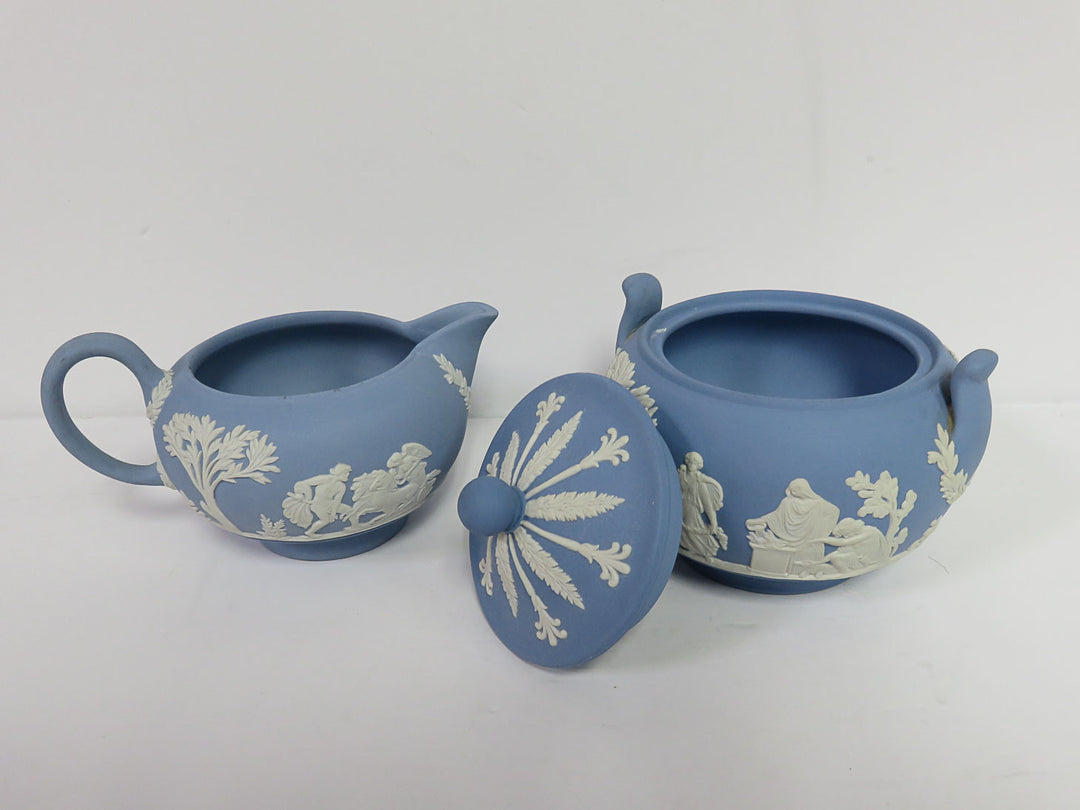 Wedgwood Jasperware Cream & Sugar