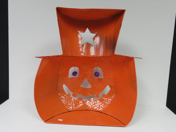 Hammered Metal Jack 'O Lantern