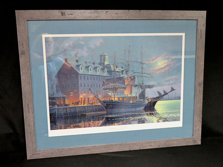 Seascape Artwork - "Old Boston by Moonlight"