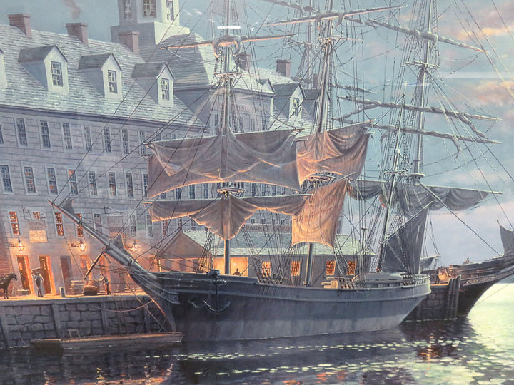 Seascape Artwork - "Old Boston by Moonlight"