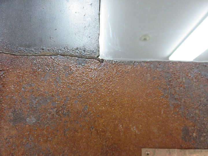 Mirror in Oxidized Steel Frame