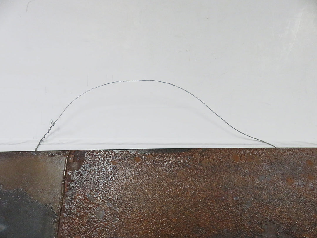 Mirror in Oxidized Steel Frame