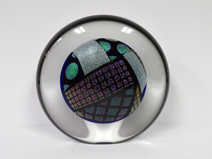Contemporary Dichronic Cosmic Art Glass