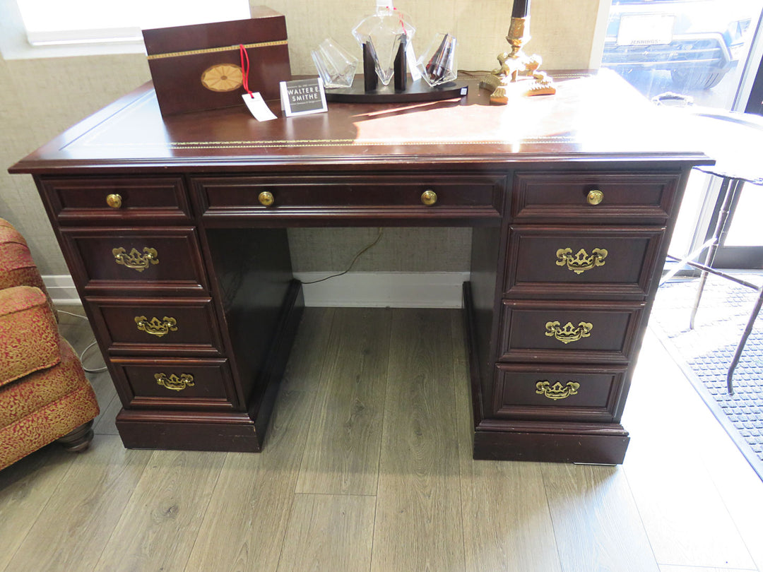 Walter E. Smithe Leather Topped Desk