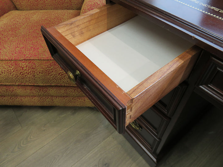 Walter E. Smithe Leather Topped Desk