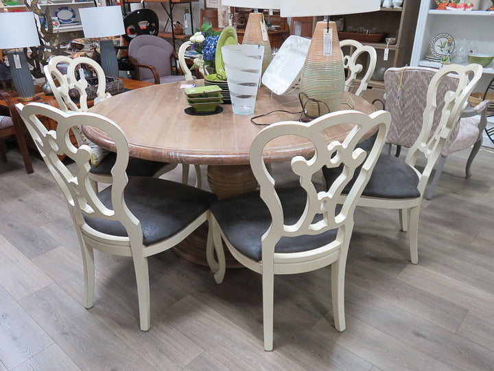 Six Arhaus Chandelier Dining Chairs