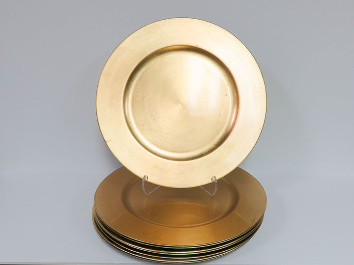 Metallic Gold Chargers