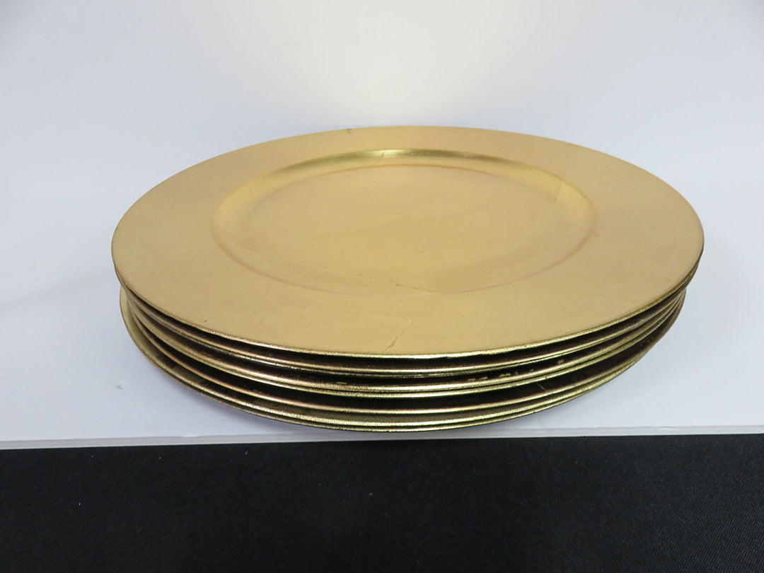 Metallic Gold Chargers