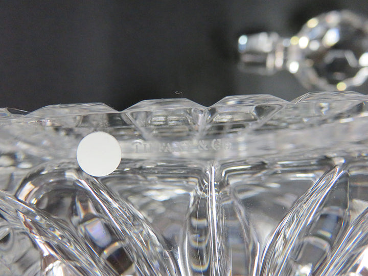 Vintage Tiffany "Plaid" Decanter