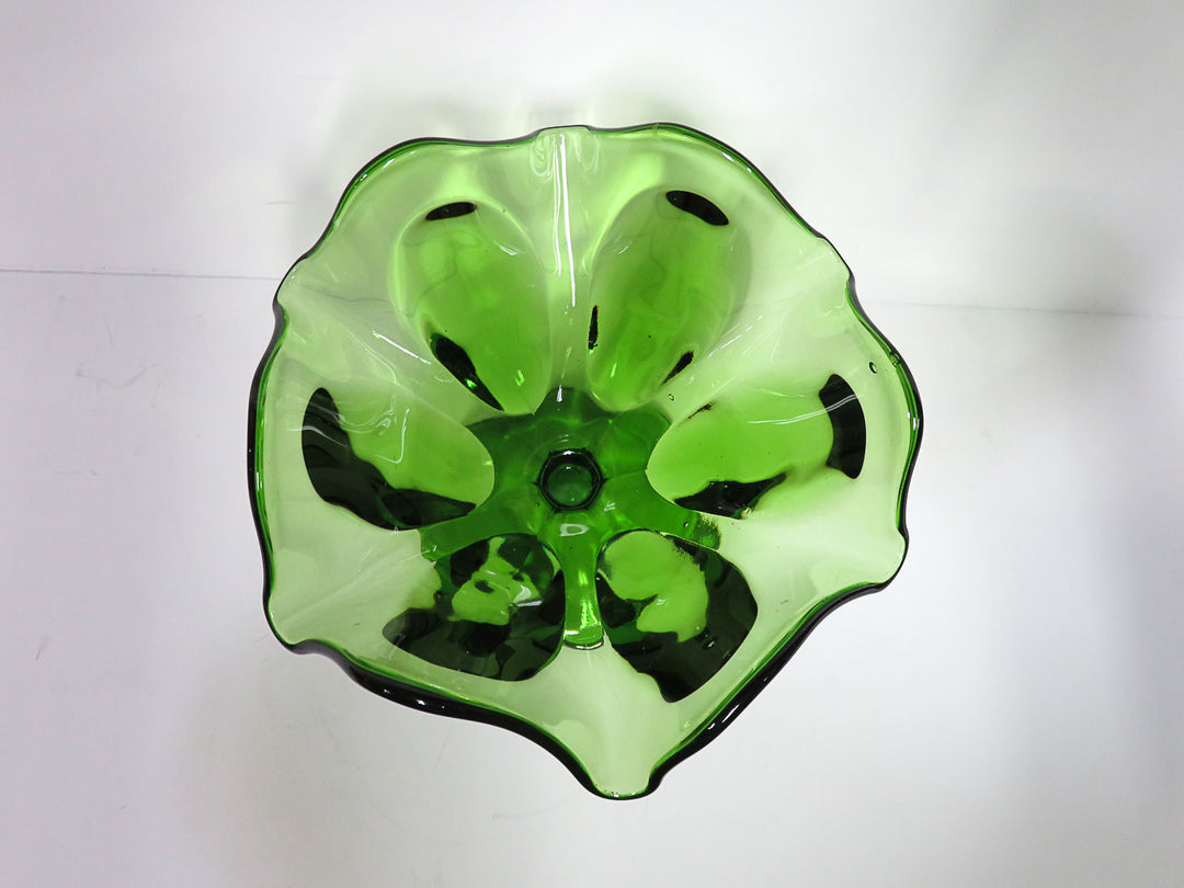 MCM Green Pedestal Bowl