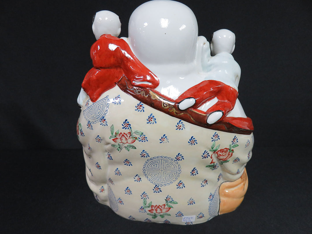 Famille Rose Buddha Figurine