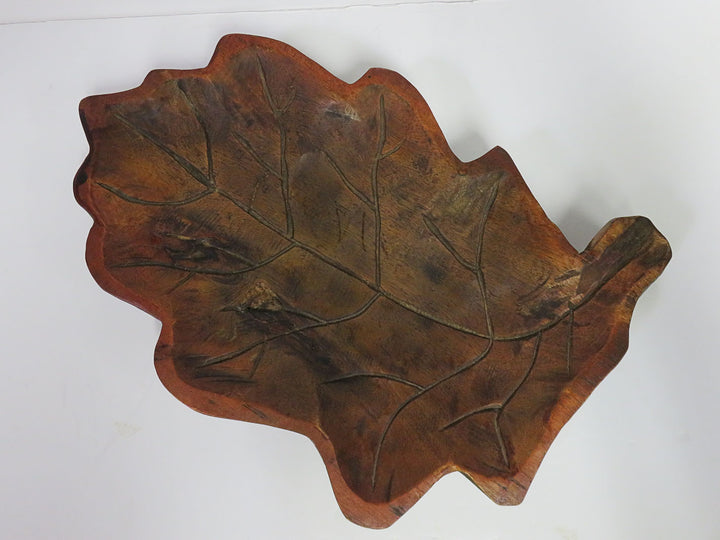 Wood Leaf Platter