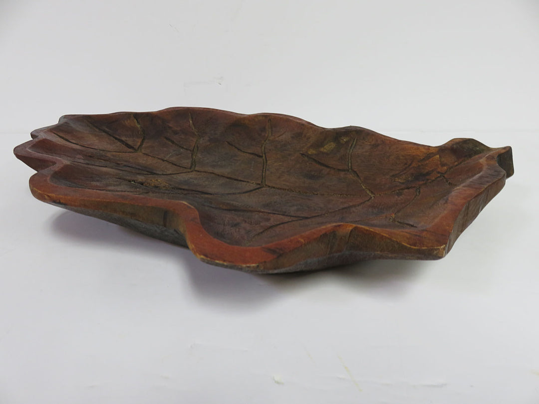Wood Leaf Platter