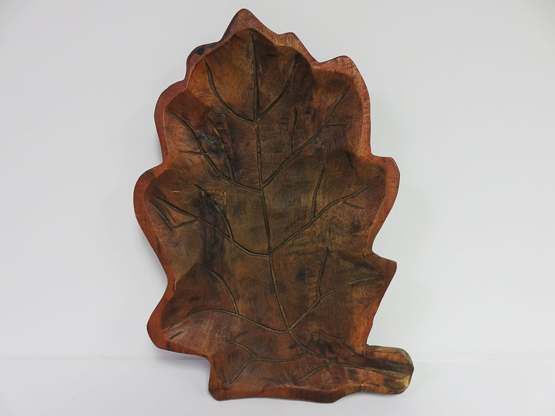 Wood Leaf Platter