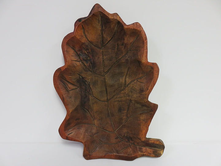 Wood Leaf Platter