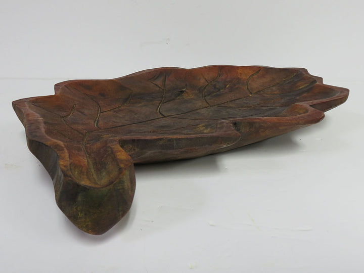 Wood Leaf Platter