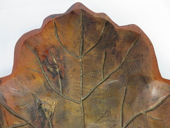 Wood Leaf Platter