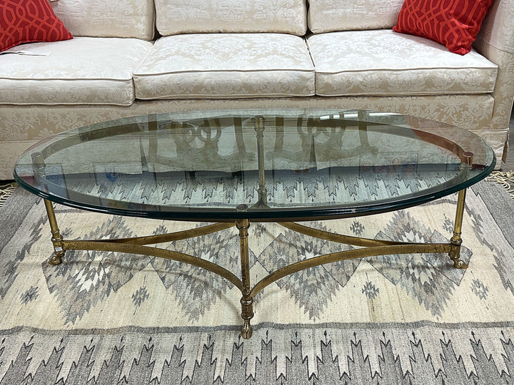 Brass and Glass Coffee Table