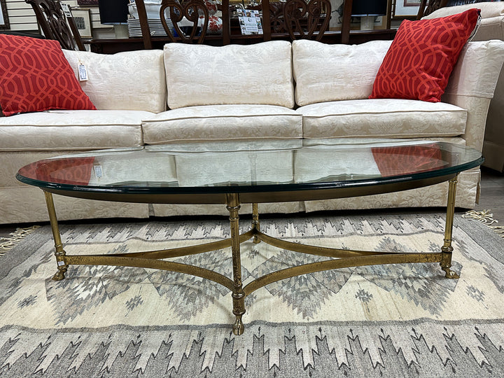 Brass and Glass Coffee Table