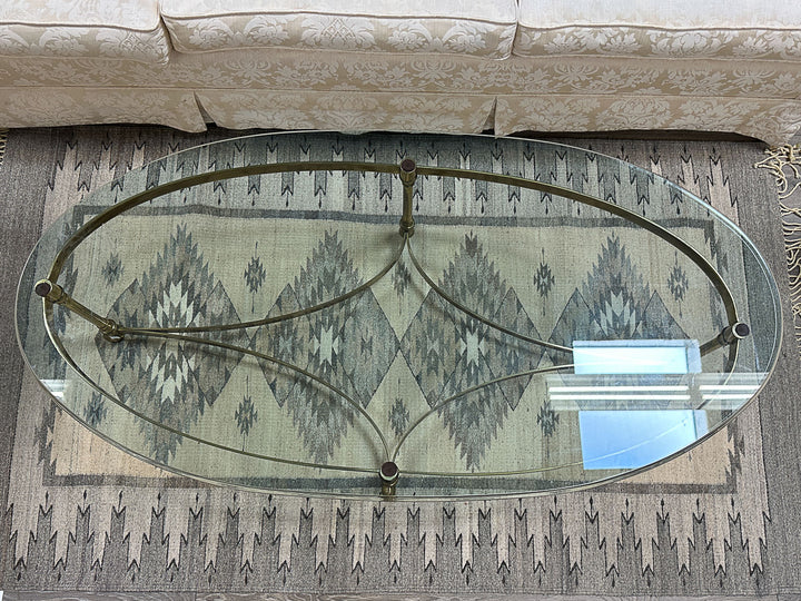 Brass and Glass Coffee Table
