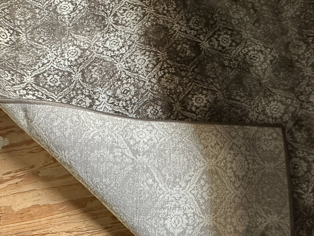 Cream & Gray Area Rug