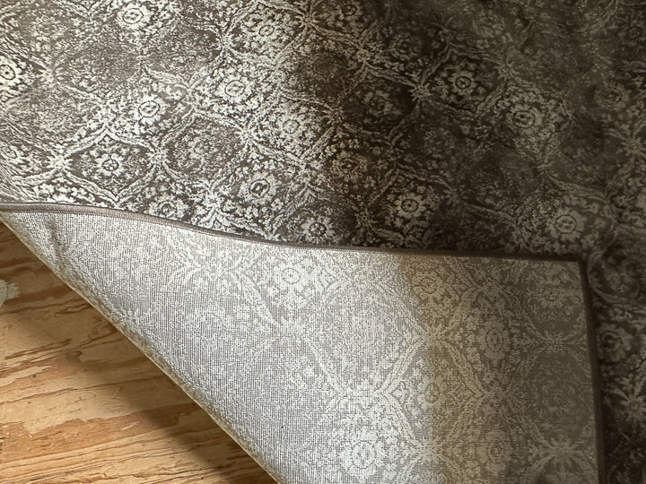 Cream & Gray Area Rug