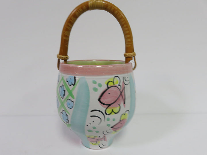 Handpainted Pastel Basket