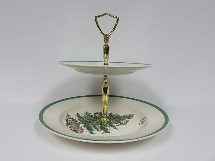 Spode Christmas Two Tier Dessert Plate