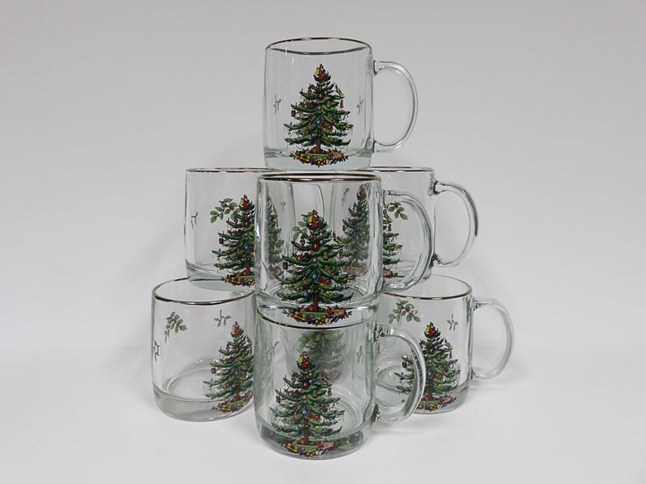 Luminarc Christmas Tree Coffee Mugs