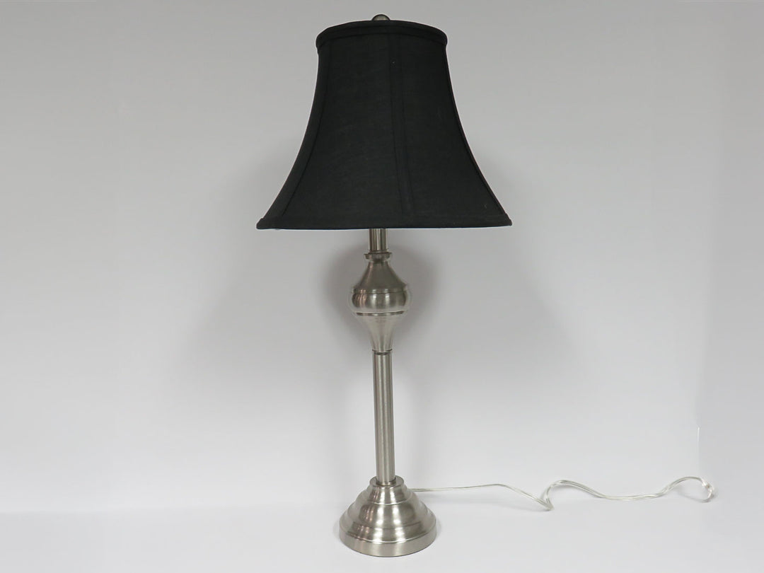Brush Chrome Table Lamp