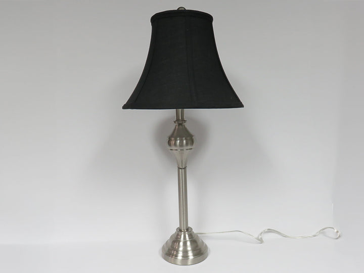 Brush Chrome Table Lamp
