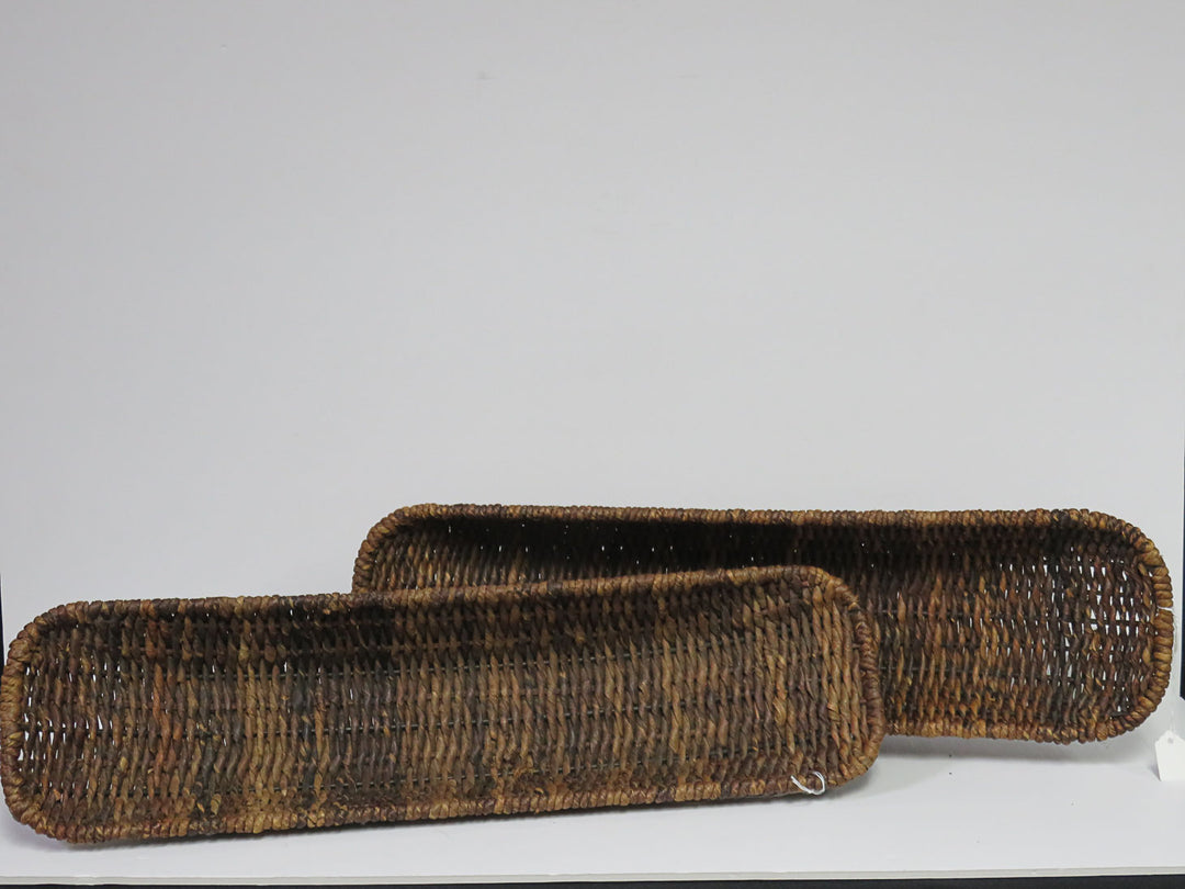 Pair of Hand-Woven Baskets