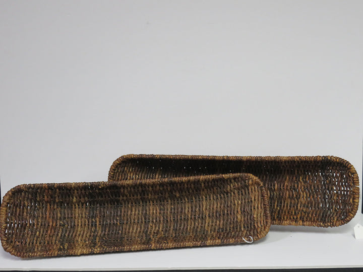 Pair of Hand-Woven Baskets
